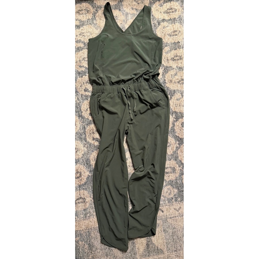 Patagonia Fleetwith Romper Size Medium Basin Green Excellent Condition No Flaws